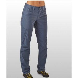 Patagonia Venga Rock Pants Women 18 Dolomite Blue Organic Cotton Stretch 83086